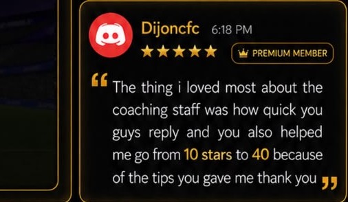 Dijoncfc — Premium member testimonial
