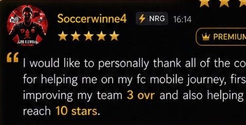 Soccerwinne4 — Premium member testimonial